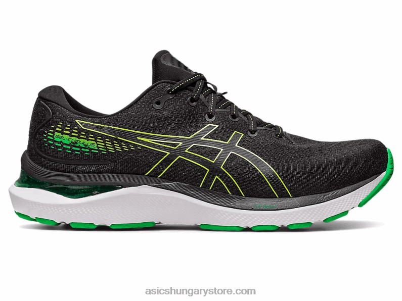 gél-gumi 24 Asics 0BNZ0422 fekete/lime héja