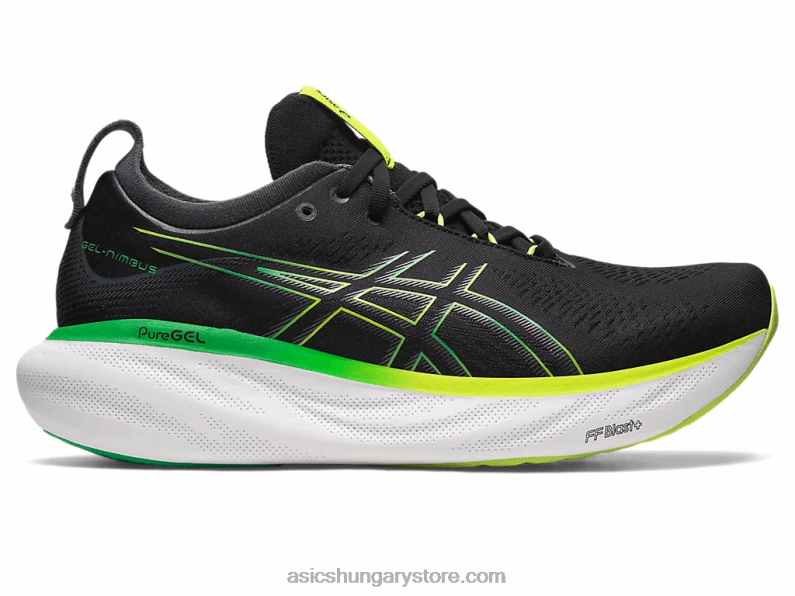 gél-nimbusz 25 Asics 0BNZ0339 fekete/lime héja