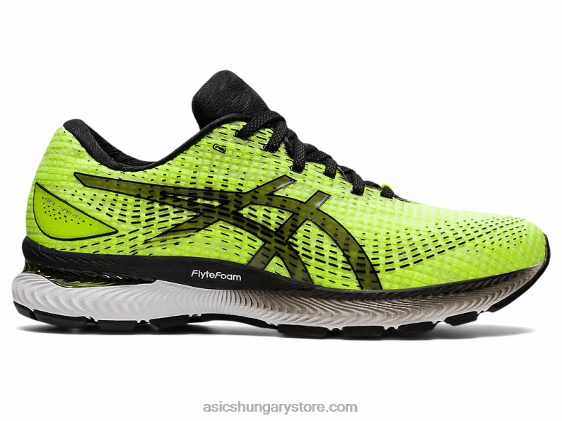 gél-saiun Asics 0BNZ01736 biztonsági sárga/fekete