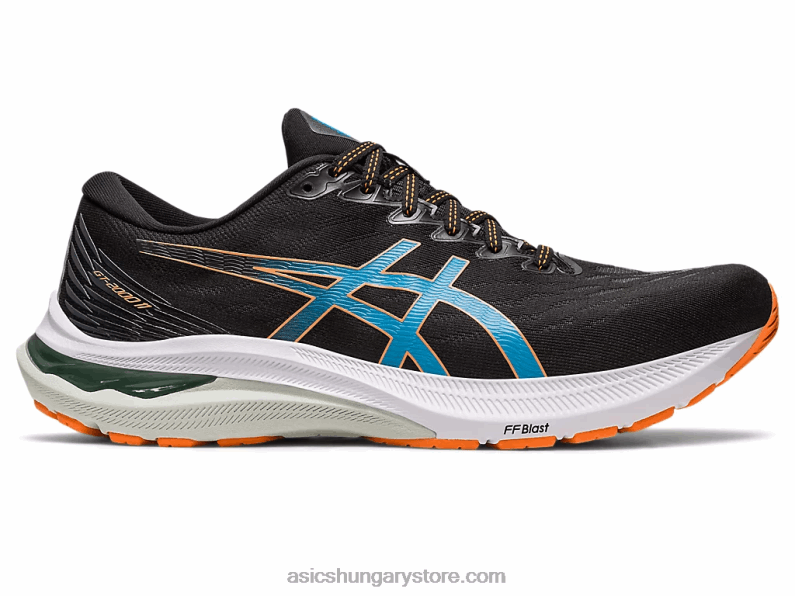 gt-2000 11 extra széles Asics 0BNZ0667 fekete/napbarack