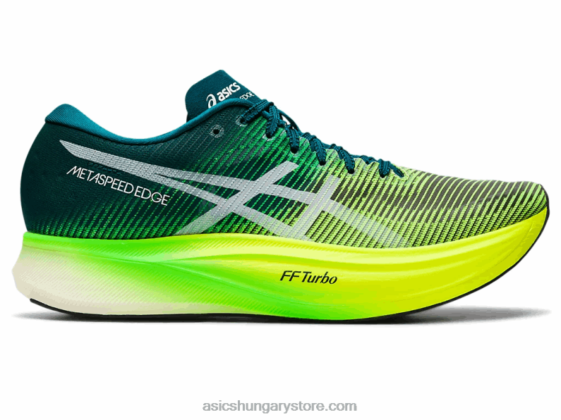 metaspeed edge+ Asics 0BNZ01253 bársonyfenyő/biztonsági sárga