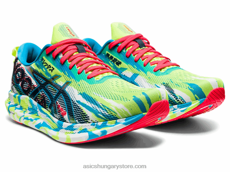 noosa tri 13 Asics 0BNZ01908 hazard green/digital aqua