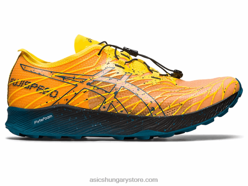 fujispeed Asics 0BNZ0636 aranysárga/tinta kékeszöld