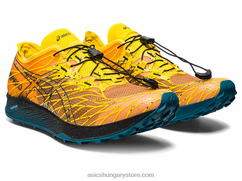 fujispeed Asics 0BNZ0636 aranysárga/tinta kékeszöld