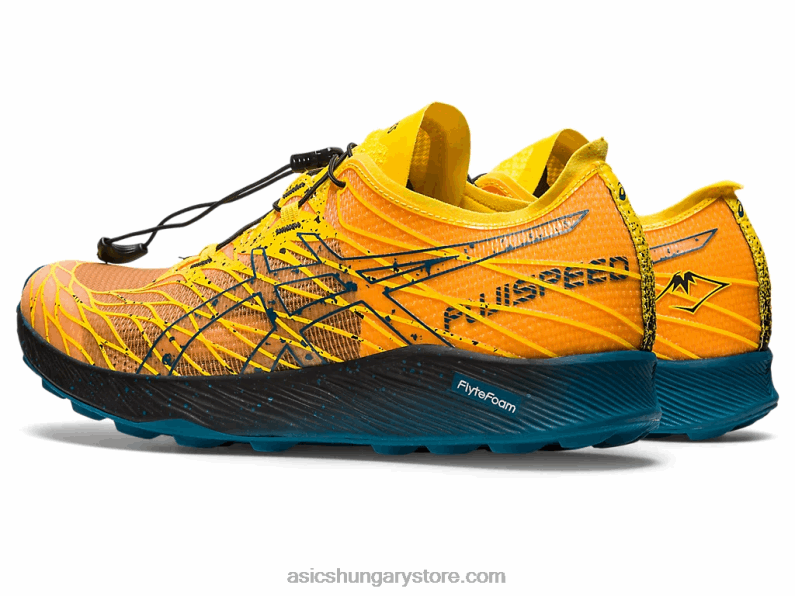 fujispeed Asics 0BNZ0636 aranysárga/tinta kékeszöld