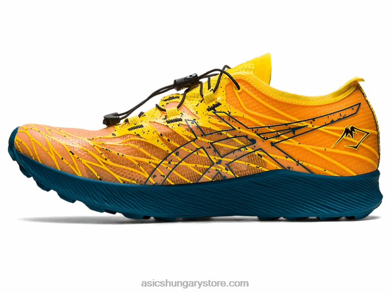 fujispeed Asics 0BNZ0636 aranysárga/tinta kékeszöld