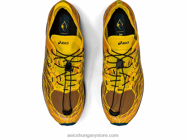 fujispeed Asics 0BNZ0636 aranysárga/tinta kékeszöld