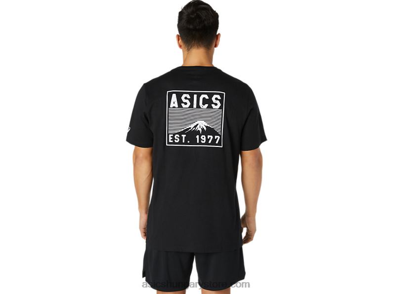 fuji 1977 tee Asics 0BNZ02034 teljesítmény fekete