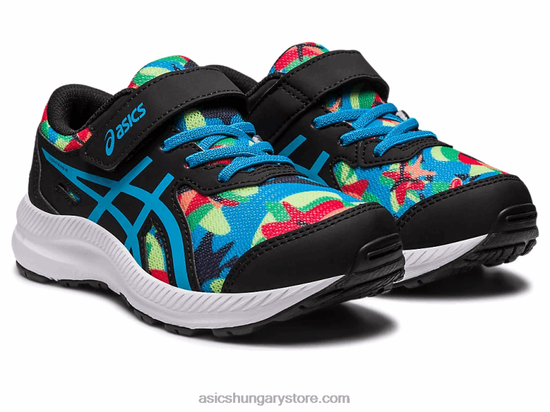 versengenek 8 óvodai Asics 0BNZ04247 fekete/szigetkék