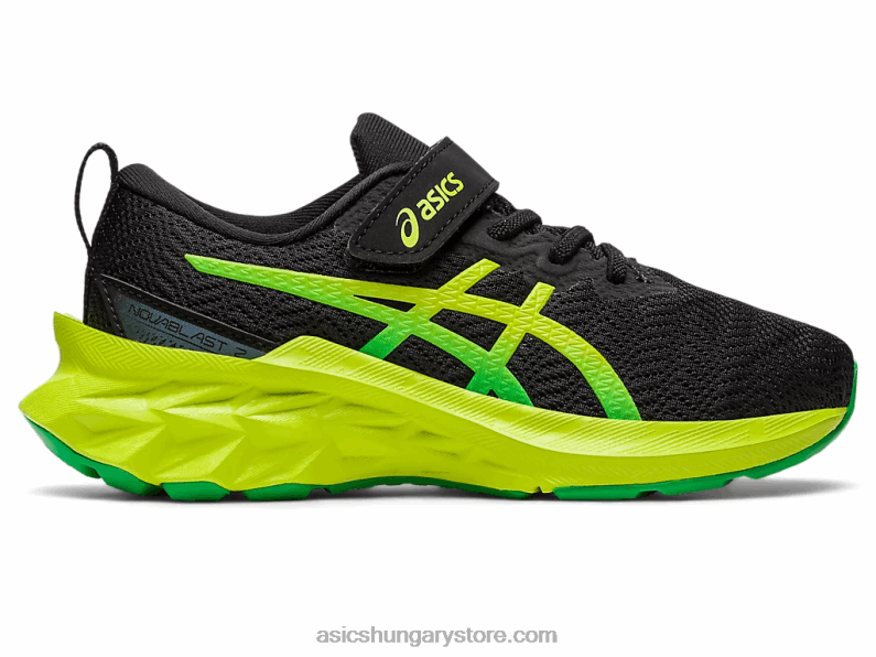 novablast 2 óvoda Asics 0BNZ04224 fekete/lime héja