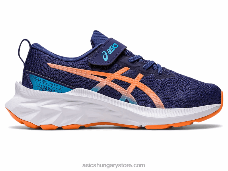 novablast 2 óvoda Asics 0BNZ04283 indigókék/napbarack