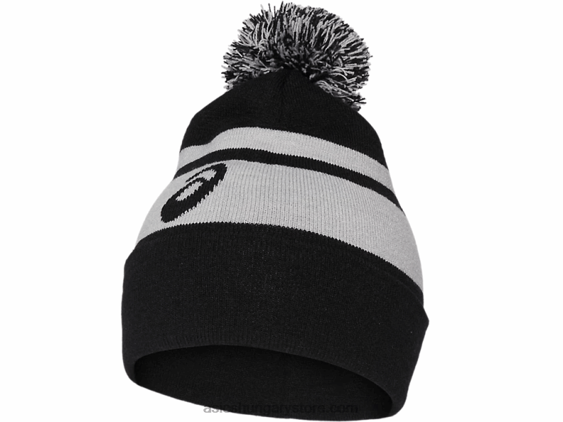 uniszex pom beanie Asics 0BNZ0789 fekete/lt szürke hanga