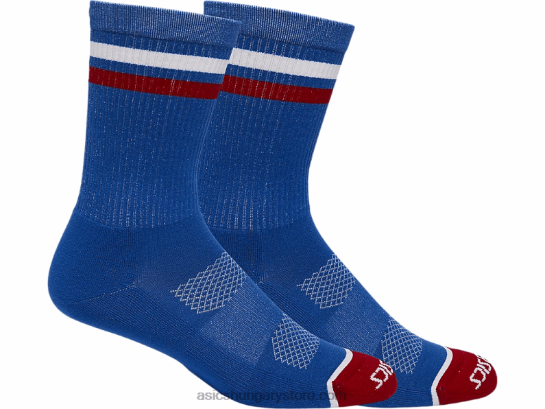 crew socks usa Asics 0BNZ01288 elektromos kék/elektromos piros