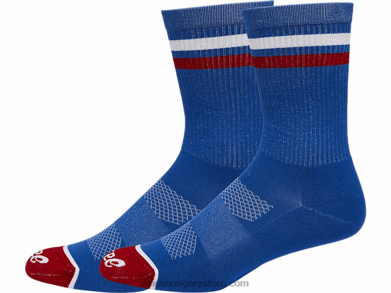 crew socks usa Asics 0BNZ01288 elektromos kék/elektromos piros