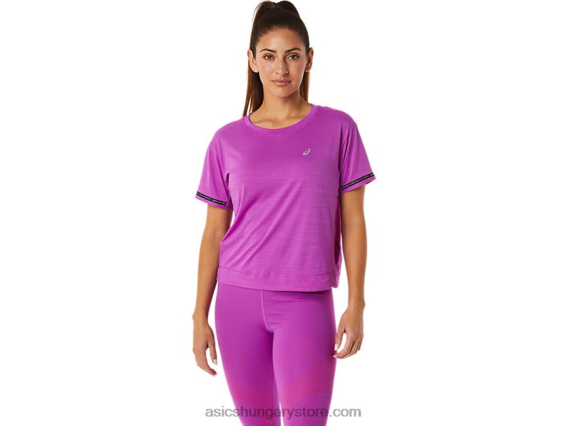 női verseny crop top Asics 0BNZ03036 orchidea