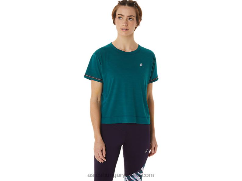 női verseny crop top Asics 0BNZ03091 bársonyfenyő