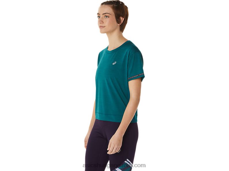 női verseny crop top Asics 0BNZ03091 bársonyfenyő