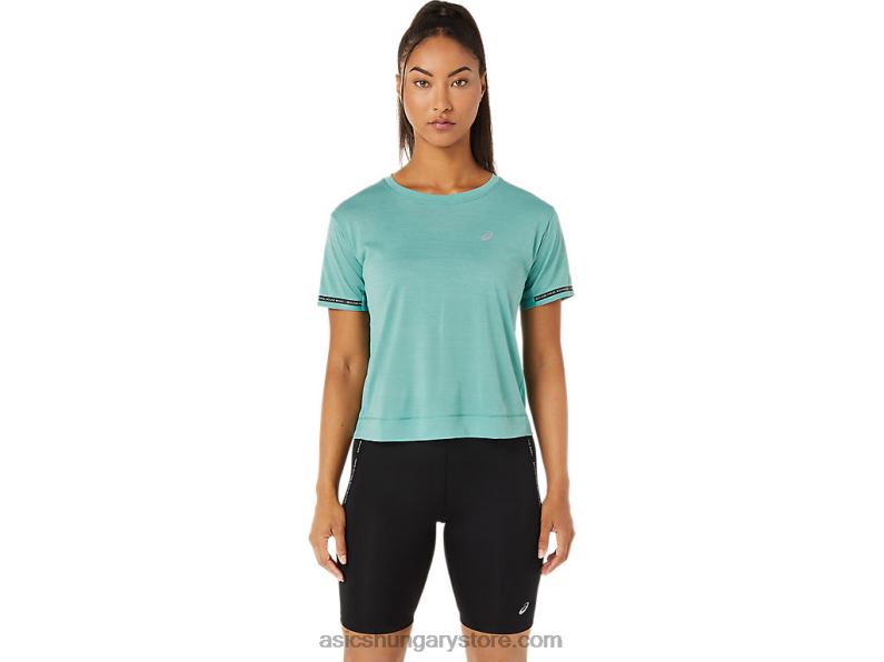 női verseny crop top Asics 0BNZ03254 zsálya