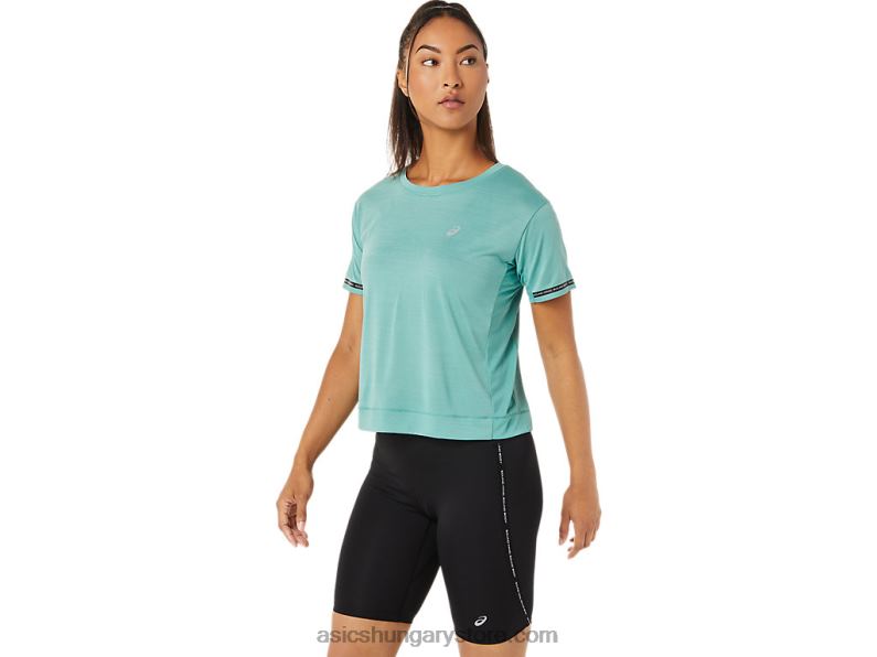 női verseny crop top Asics 0BNZ03254 zsálya