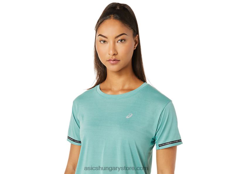 női verseny crop top Asics 0BNZ03254 zsálya